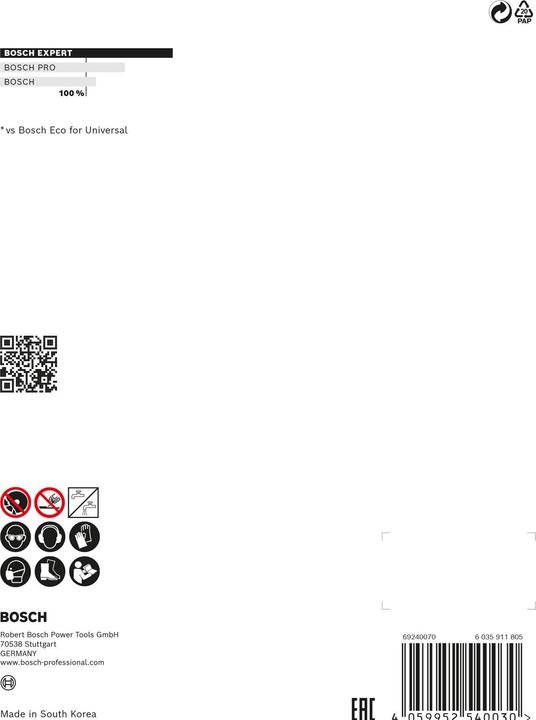 Produktbild Bosch Professional Zubehör EXPERT MultiMaterial Diamanttrennscheiben, 450 x 25,40 x 3,3 x 12 mm