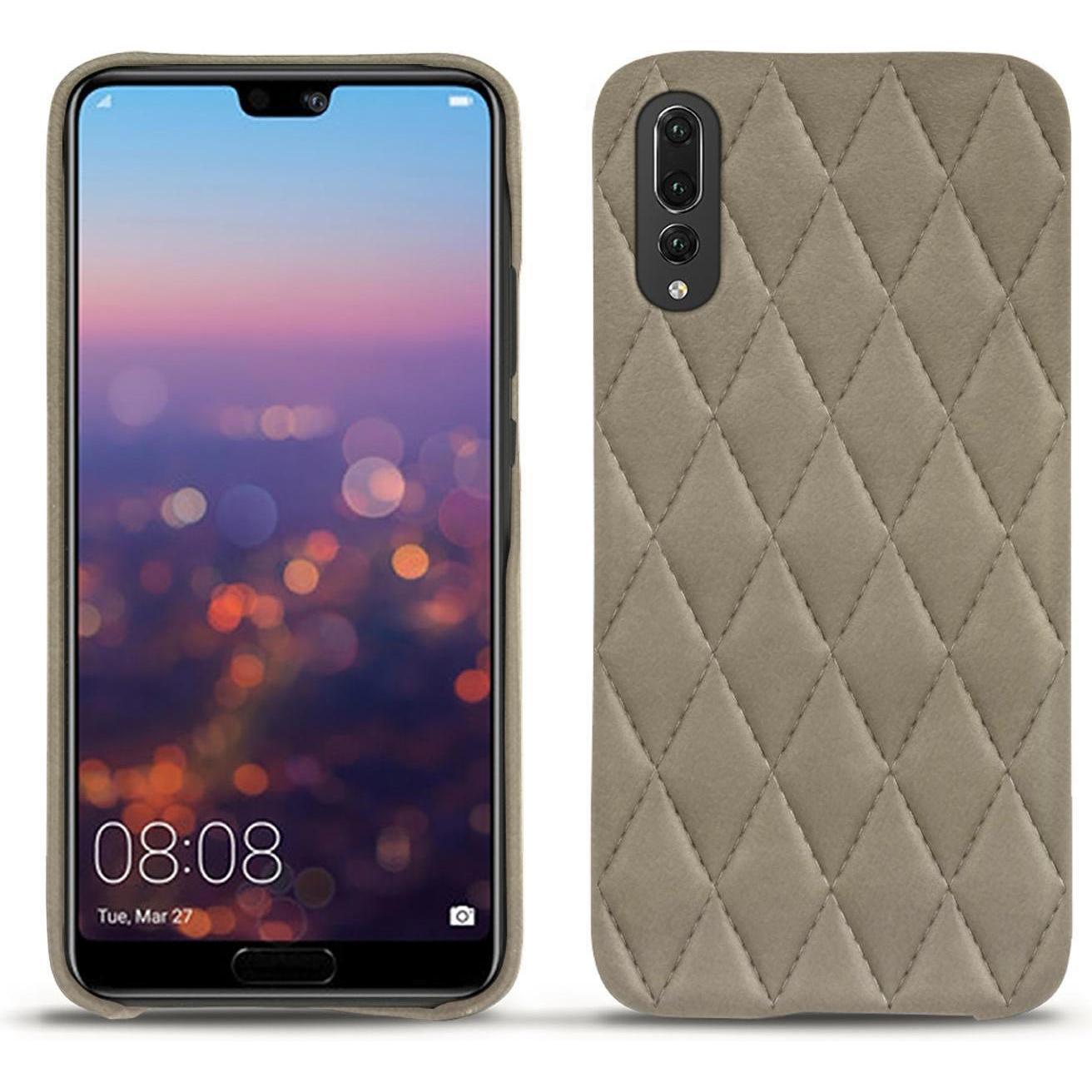 Noreve Lederschutzhülle (Huawei P20 Pro), Smartphone Hülle, Beige