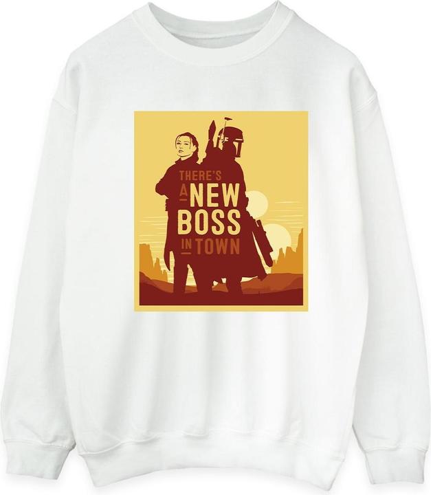 Immagine prodotto Star Wars The Book Of Boba Fett New Boss Sun Silhouette Felpa Uomo (XL)