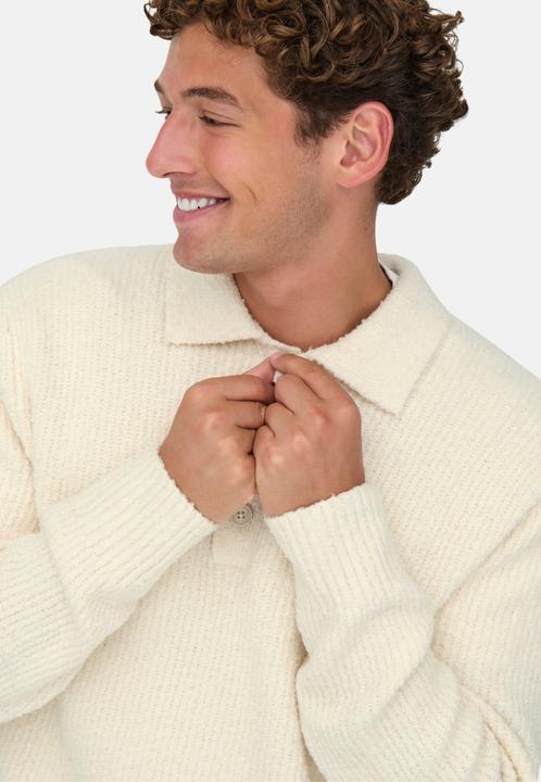 Actual product image Only & Sons Onsdale Rlx Ls Polo Knit Noos (XL)