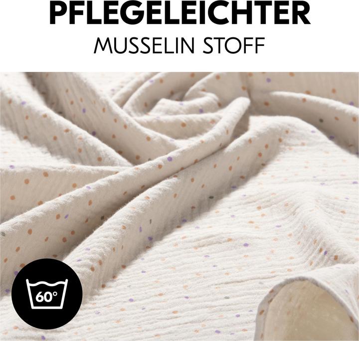 Image du produit Hauck Cuddle N Clean 3Set Sage/Beige Dots/ Cork (80 cm, 80 cm)