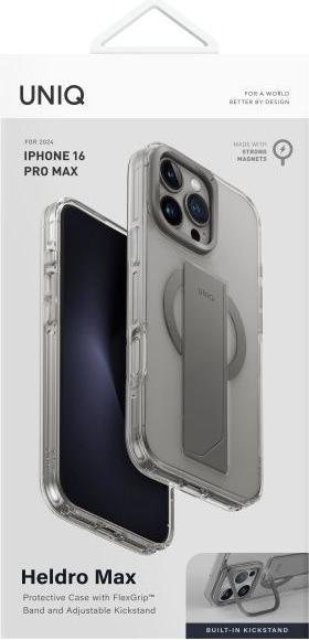Produktbild Uniq etui Heldro Max iPhone 16 Pro Max 6.9" Magclick Charging przezroczysty/clear lucent (Apple iPhone 16 Pro Max)