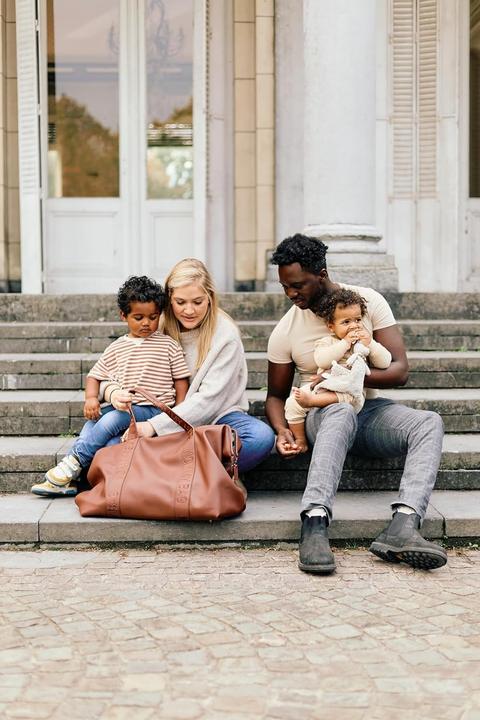 Image du produit Childhome Wickeltasche Mommy Bag Signatur Leder dunkelbraun