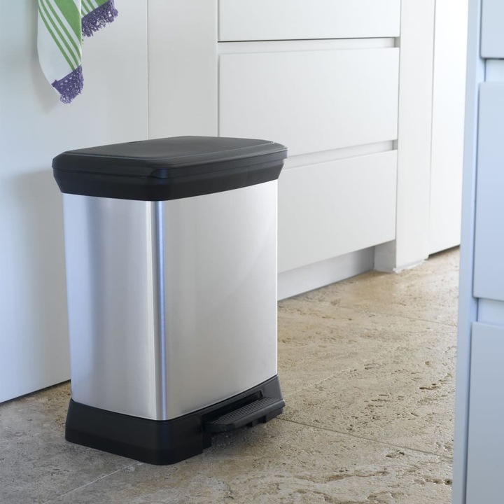 Produktbild Curver Metallic Deco Bin 30L Mülleimer (30 l)