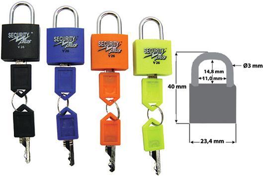 Produktbild Security Plus Vorhängeschloss 4er Set V 22-4