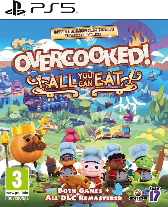 Immagine prodotto Team17 Overcooked! - All You Can Eat - Sony PlayStation 5 - Party - PEGI 3 (PS5, EN)