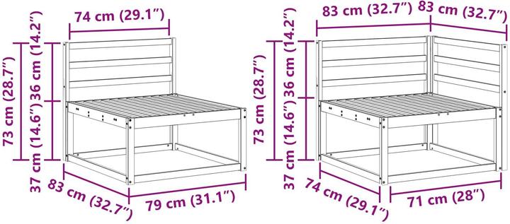 Produktbild vidaXL Outdoor-Sofagarnitur