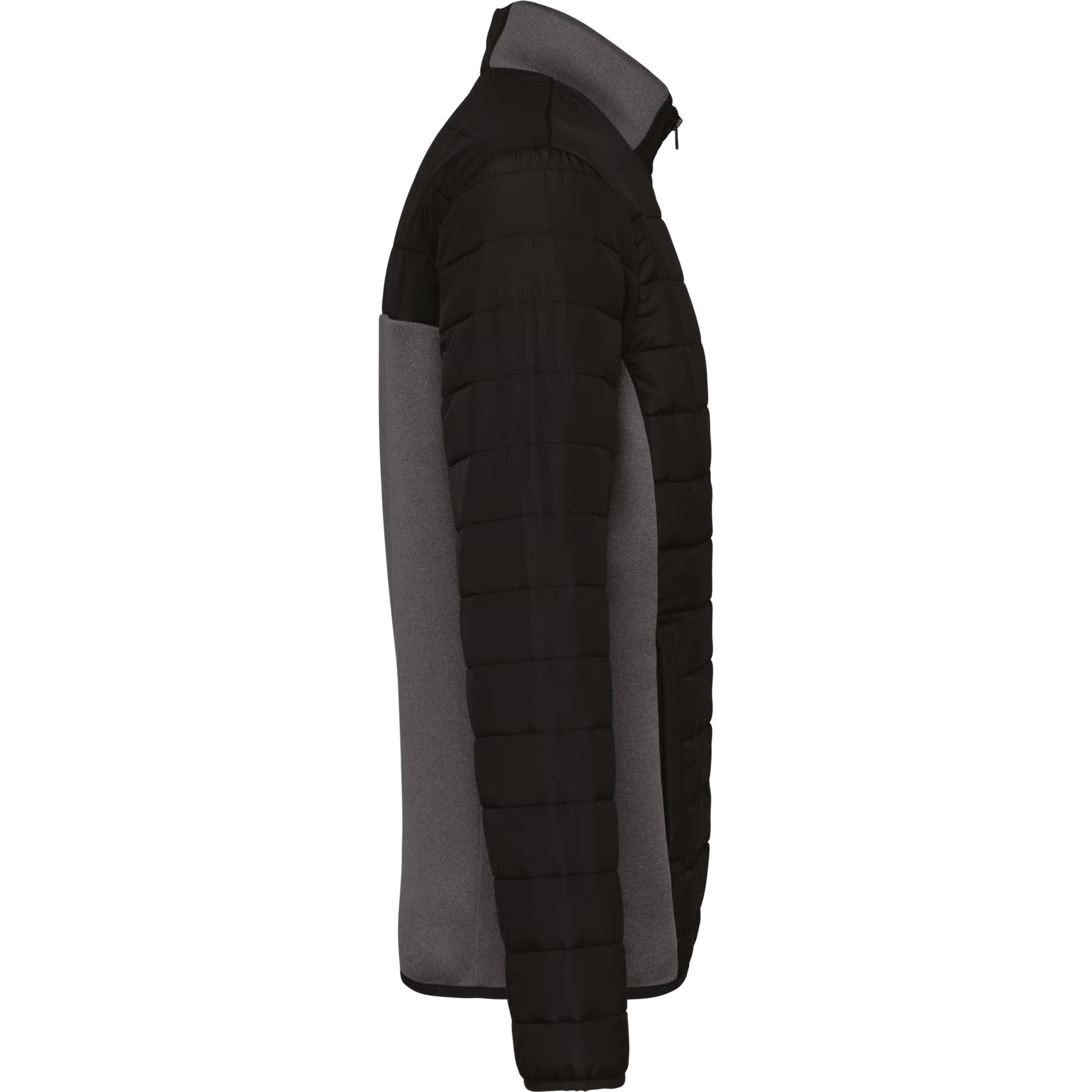 Kariban, Herren, Jacke, Daunenjacke aus zwei Materialien (XXL), Schwarz, XXL