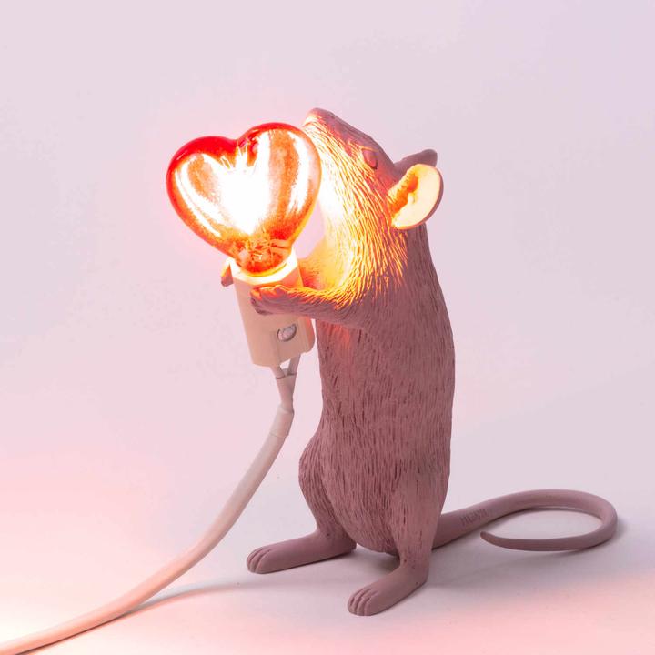 Image du produit Seletti Mouse Lamp Love "Step" lampe de table (E14)