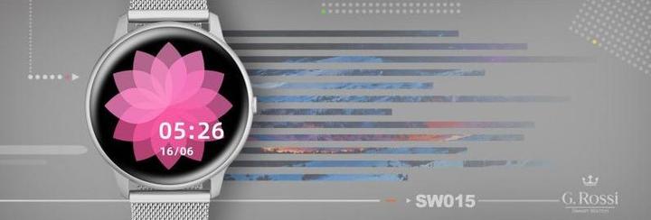 Actual product image Gino Rossi SW015-3, silver colour (45 mm)