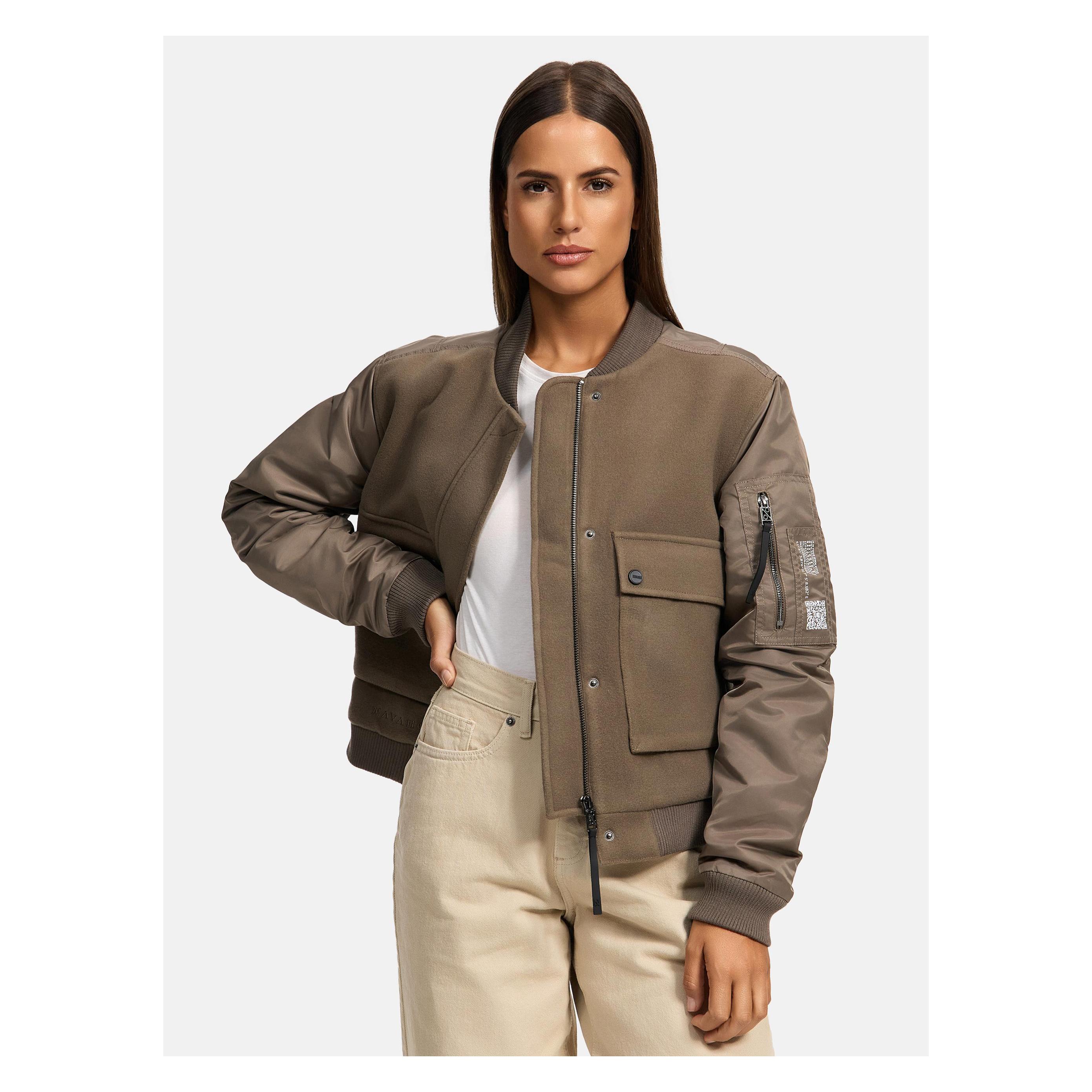 Navahoo, Damen, Leichte Jacken, Willstehaben 14, Braun, (Xxl)