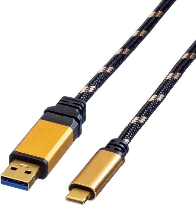 Produktbild Roline USB A – USB C (0.50 m, USB 3.2 Gen 2, 4.50 W)