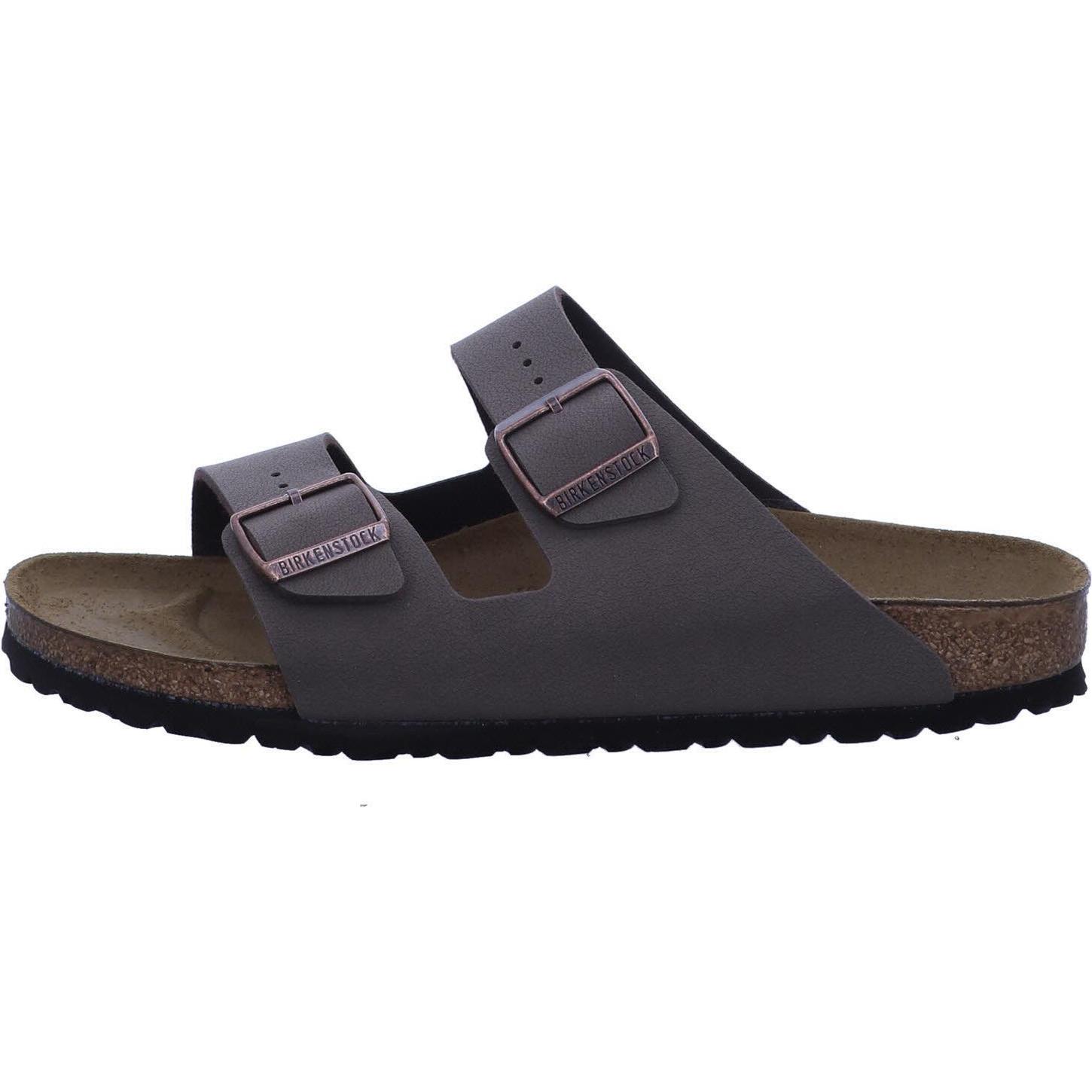 Birkenstock, Unisex, Sandalen, Arizona Birko-Flor Nubuk schmal, Braun, (39)