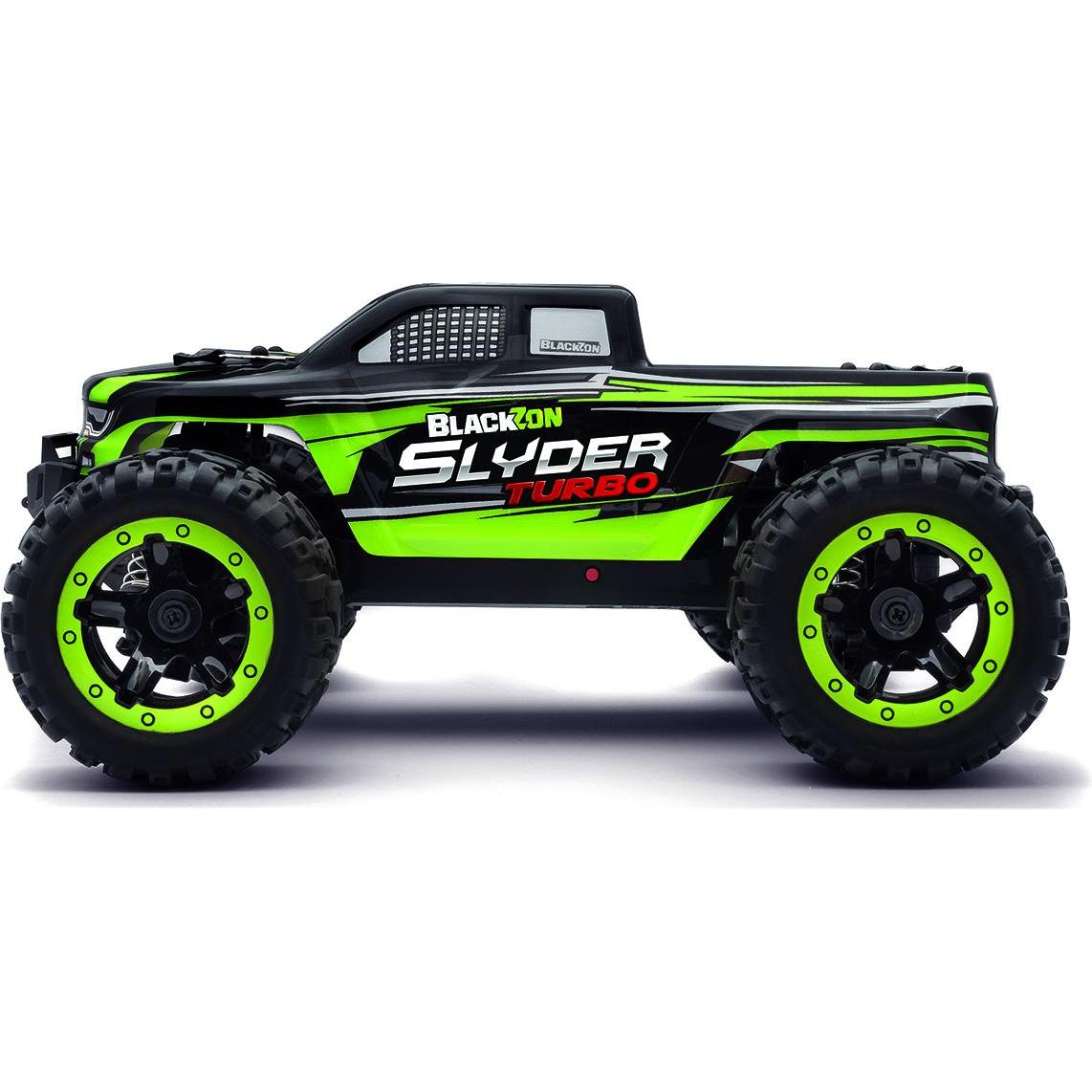 Thumbnail - Blackzon - Slyder MT Turbo 1/16 4WD 2S Brushless - Green (540208) (RTR Ready-to-Run)