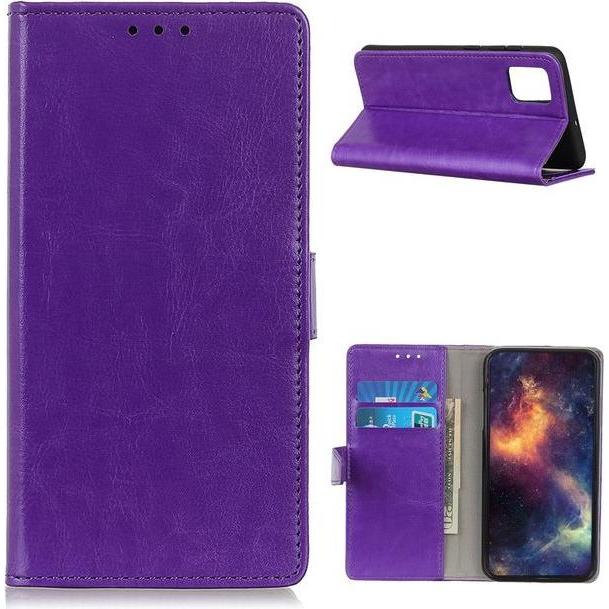 Thumbnail - MU Classic Crazy Horse Leder Bookcover Series (OnePlus 8T), Smartphone Hülle, Violett