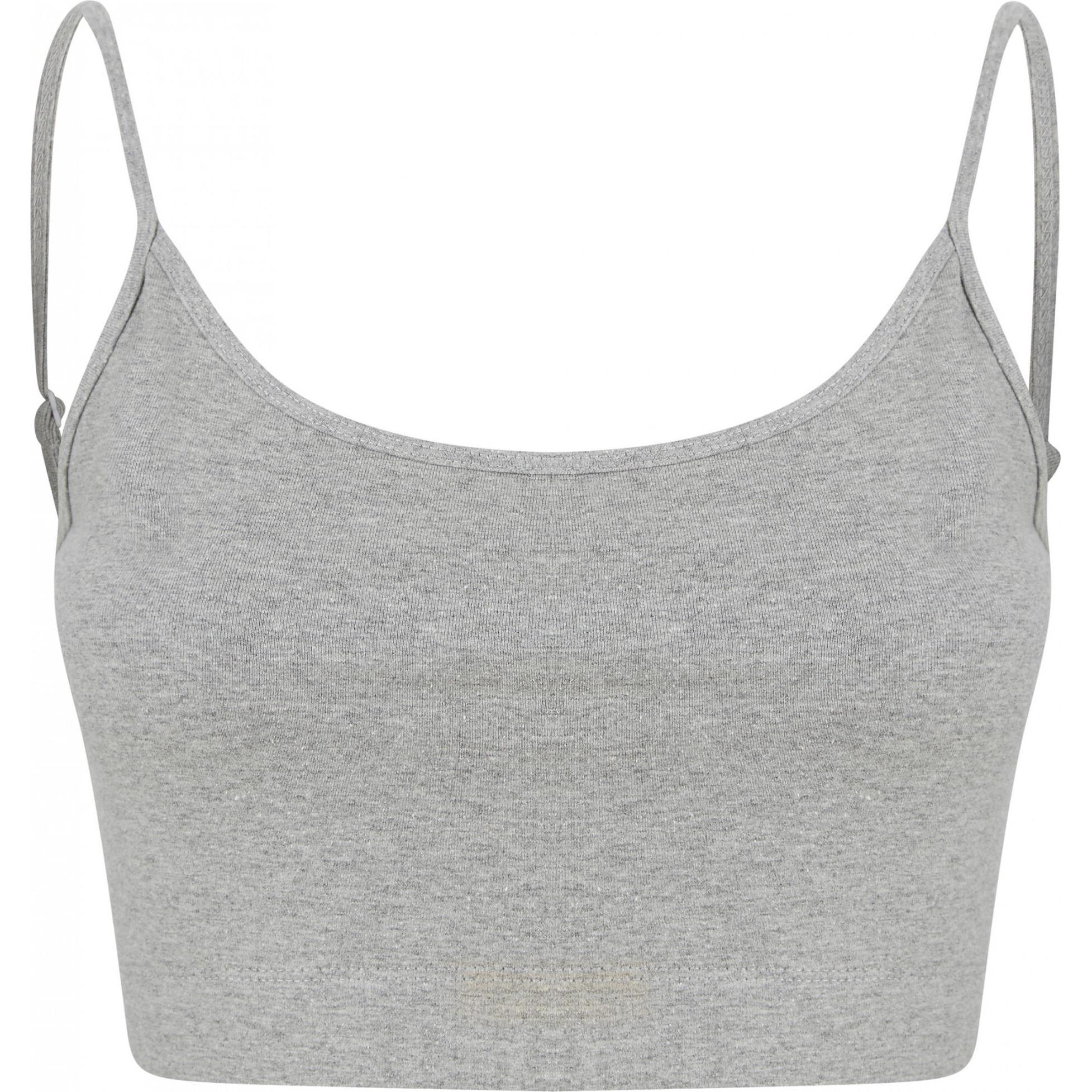 Skinni Fit, Damen, Shirt, T-Shirt court ökologisch verantwortlich Frau, Grau, (XL)
