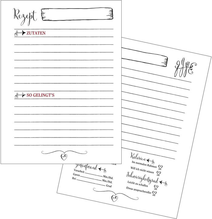 Produktbild Goldbuch Notizbuch für Rezepte Lieblingsrezepte 21 x 22 cm (21 x 22 cm, Liniert, Harter Einband)