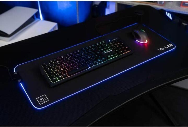 Actual product image The G-Lab Tapis de Souris compatible Rubidium RGB - XXL (Noir) (XXL)