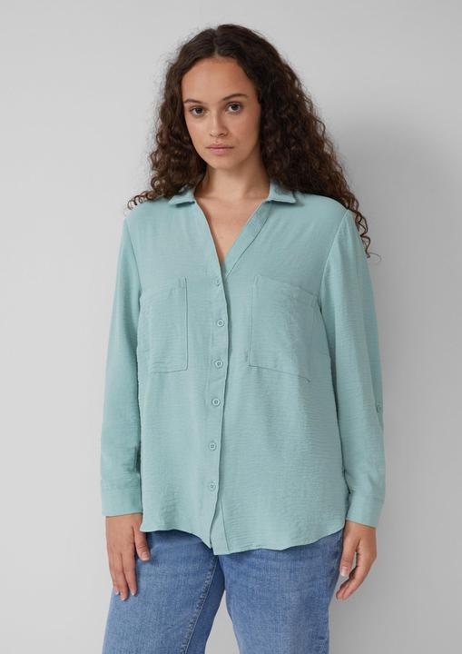 Immagine prodotto s.Oliver Bluse Crêpebluse mit Turn-up-Ärmel (44)