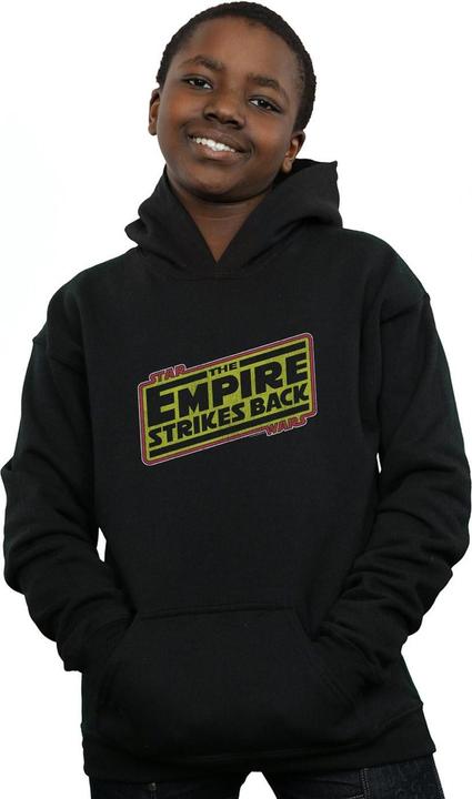 Actual product image Star Wars Boys The Empire Strikes Back Logo Hoodie (116)