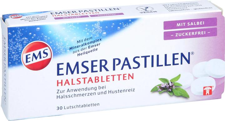Produktbild Emser Pastillen zuckerfrei mit Salbei (30 Stück)