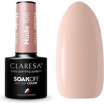 Claresa, Nagellak, 106 Nude UV Nagellak 5ml (Beige, Email)