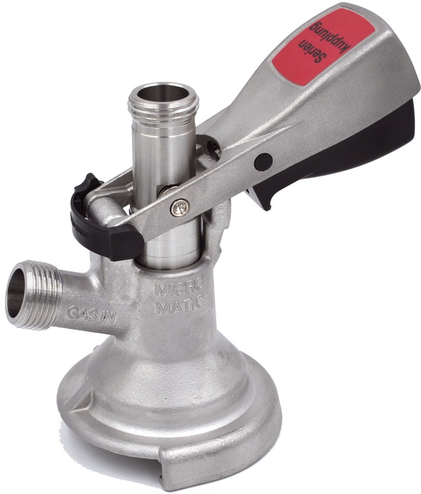 Produktbild Ich-zapfe Flach Zapfkopf, Keg Anschluss - Micro-Matic, Reihenschaltung (CNS)