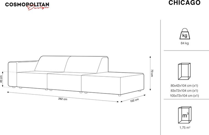 Produktbild Cosmopolitan Design Chicago (3-Sitzer)