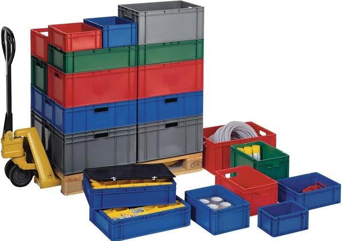 Image du produit kaiserkraft Bac gerbable format euro, parois et fond pleins