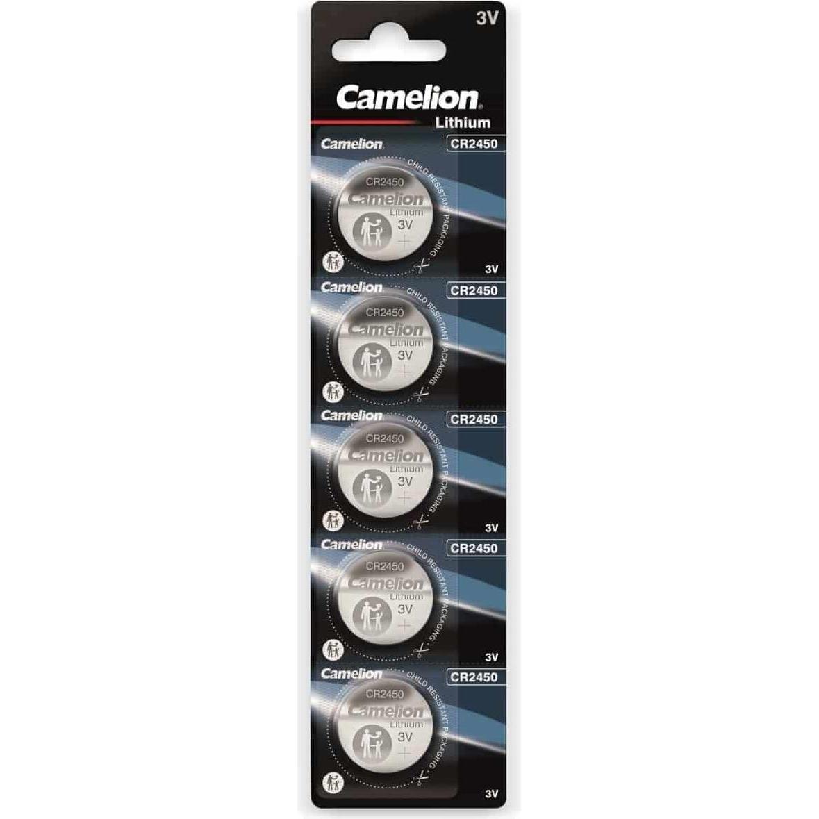 Camelion Lithium (5 Stk., CR2450, 550 mAh), Batterien + Akkus