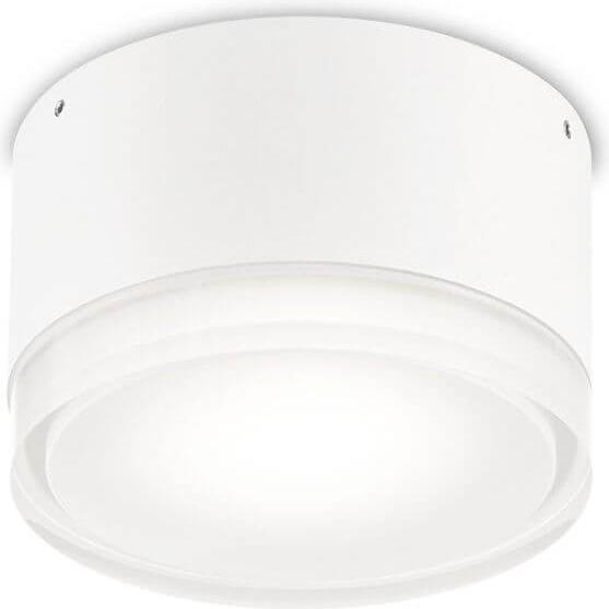 Ideal lux, Wandleuchte + Deckenleuchte, URANO Deckenleuchte GX53 ⌀120mm dimmbar Weiss IP44 168036 (GX53)