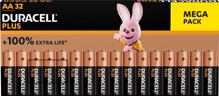 Immagine prodotto Duracell Batteria Mignon (AA) MN1500 Plus (32 pz., AA)