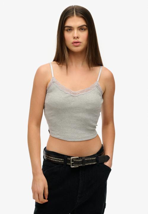 Immagine prodotto Superdry Kurzes Athletic Essentials Trägertop mit Spitzenbesatz (10XL, 11XL, 12XL)