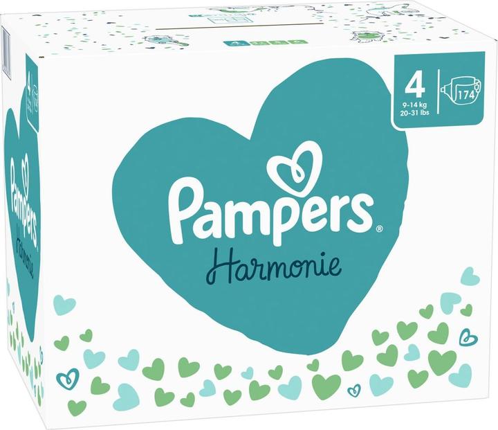 Immagine prodotto Pampers Harmonie (Dimensione 4, Pacco mensile, 174 Pezzo/i)