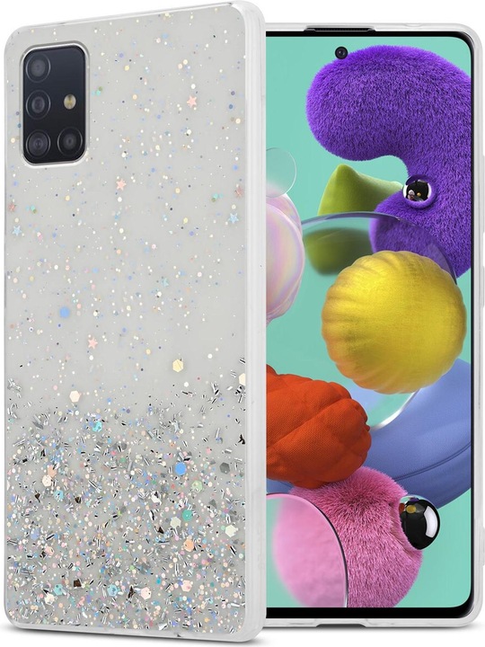 Actual product image Cadorabo TPU cover sparkling glitter (Samsung Galaxy A51 5G)