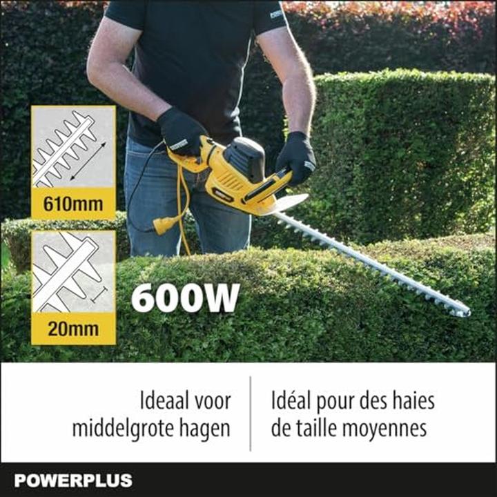 Image du produit Powerplus Taille-haies 600W 610mm (Fonctionnement sur secteur)