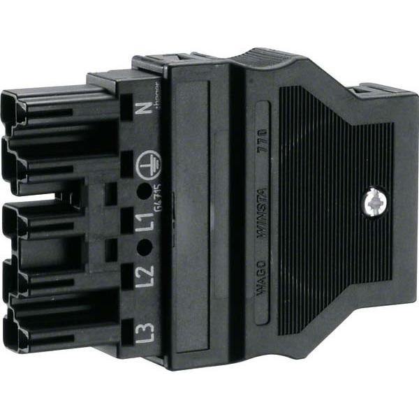 Hager Eingangsbuchse, Elektronikkabel + Stecker, Schwarz
