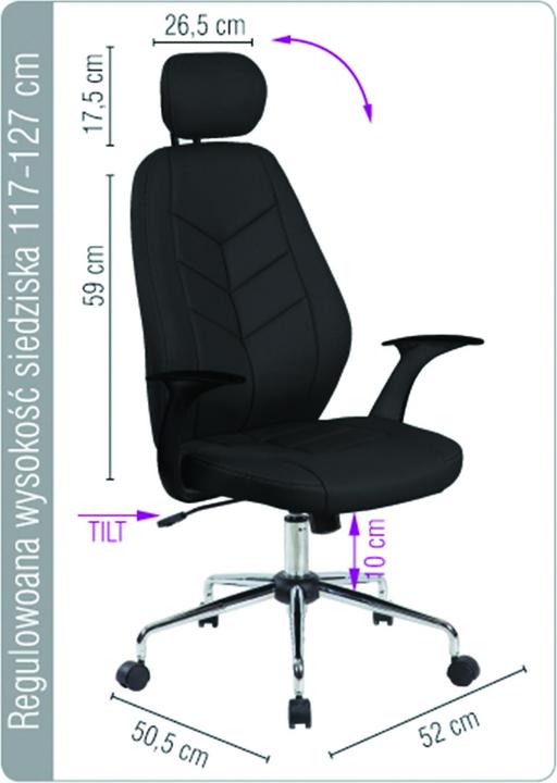 Image du produit Office Products Krzesło biurowe Chypre Czarne