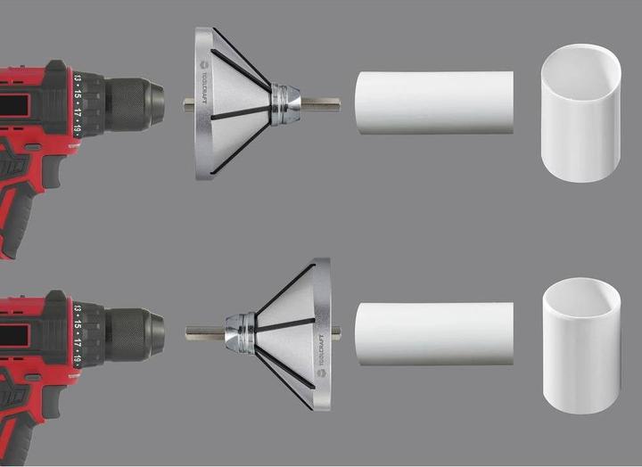 Image du produit Toolcraft TO-9612225 Entgrater-Bit 2-in-1 Innen Aussen Entgratungswerkzeug 1 St (96 mm)