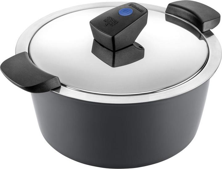 Image du produit Kuhn Rikon HOTPAN® COMFORT cocotte à servir grise 2.0 L · Ø 18 cm (18 cm, Cocotte + faitout, Acier inoxydable)