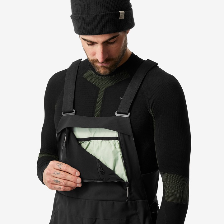 Produktbild Dreamscape Snowboardhose Latzhose Herren wasserdicht - 900 schwarz (M)