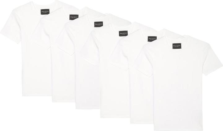 Produktbild Marc O'Polo 6er Pack Essentials Organic Cotton Unterhemd / Shirt Langarm (S)