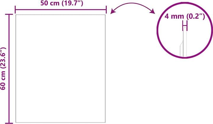 Produktbild vidaXL Wandspiegel (50 x 60 cm)