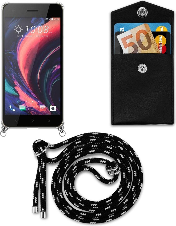 Produktbild Cadorabo TPU Handy Kette SILBER Cover
