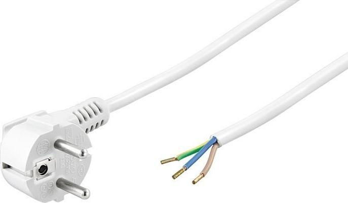 Produktbild Goobay Schutzkontaktkabel abgewinkelt zum Konfektionieren, 1,5 m, Schwarz (1.50 m)