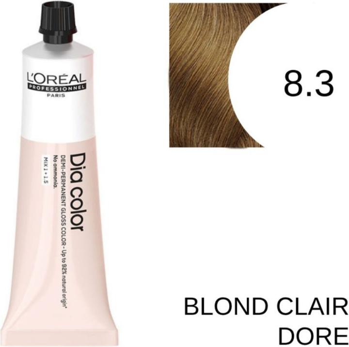 Immagine prodotto L'Oréal Paris Loreal DIA Colour 8.3 Biondo Chiaro Oro 60 ml (8.3 - Biondo chiaro dorato)