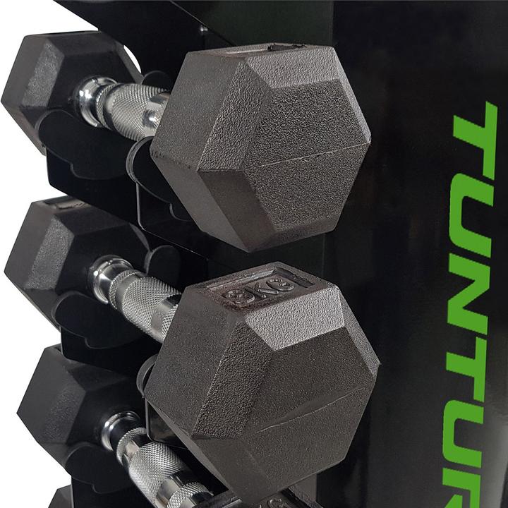 Actual product image Tunturi Turm Ständer für Chrom und Hexa Kurzhanteln