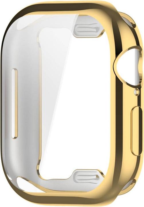 Produktbild Cover-Discount Apple Watch 10 - 42mm - Gummi Schutz Case Metall-Look