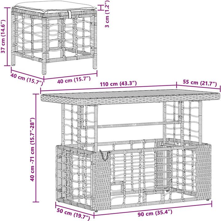 Produktbild vidaXL gartenmöbel
