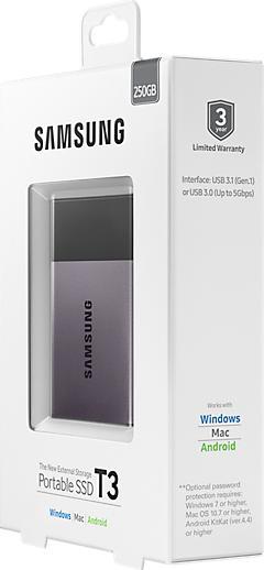 Immagine prodotto Samsung SSD portatile T3 (250 GB)